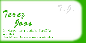 terez joos business card